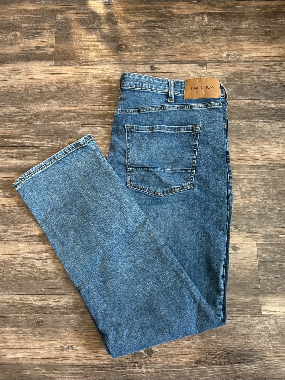 Nautica Men’s Medium Blue Straight Jeans